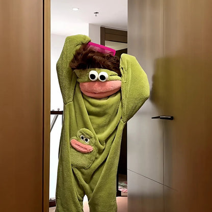 Moufie Monster Onesie — Cozy Fleece Jumpsuit with Hood