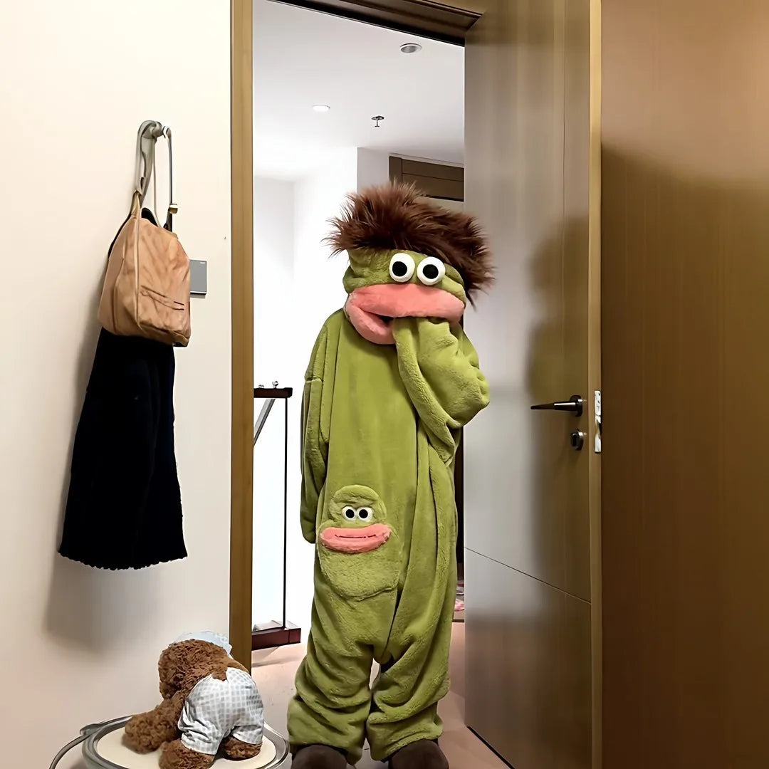 Moufie Monster Onesie — Cozy Fleece Jumpsuit with Hood