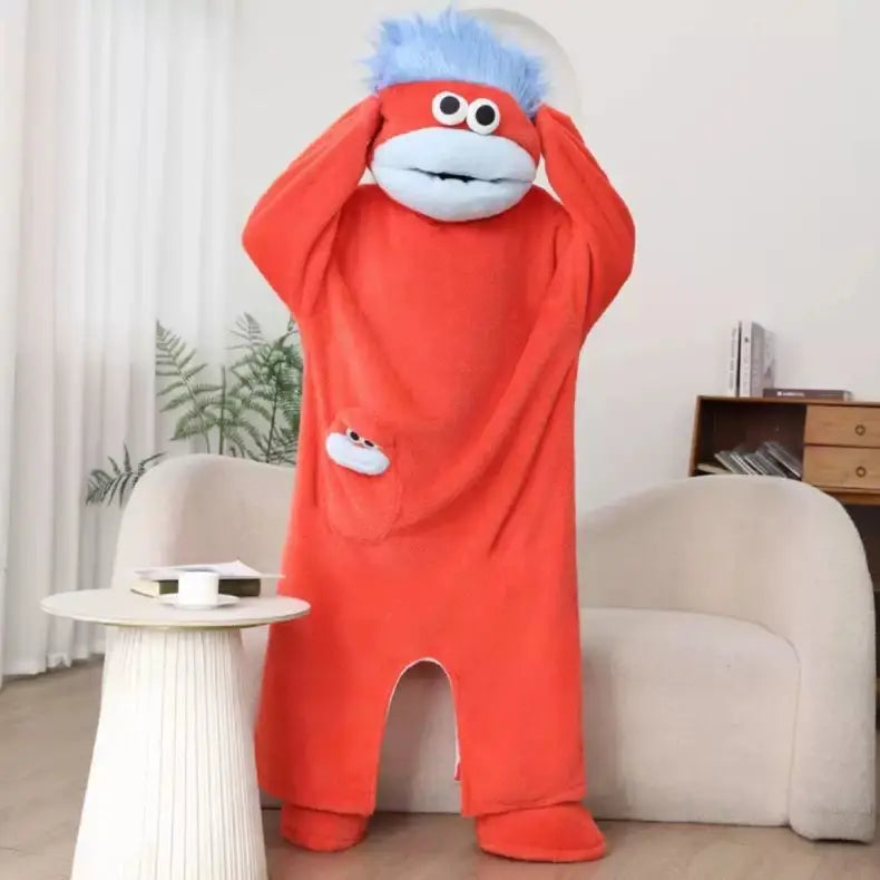 Moufie Monster Onesie — Cozy Fleece Jumpsuit with Hood