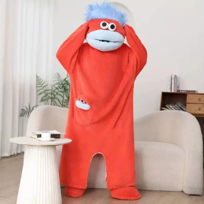 Moufie Monster Onesie — Cozy Fleece Jumpsuit with Hood