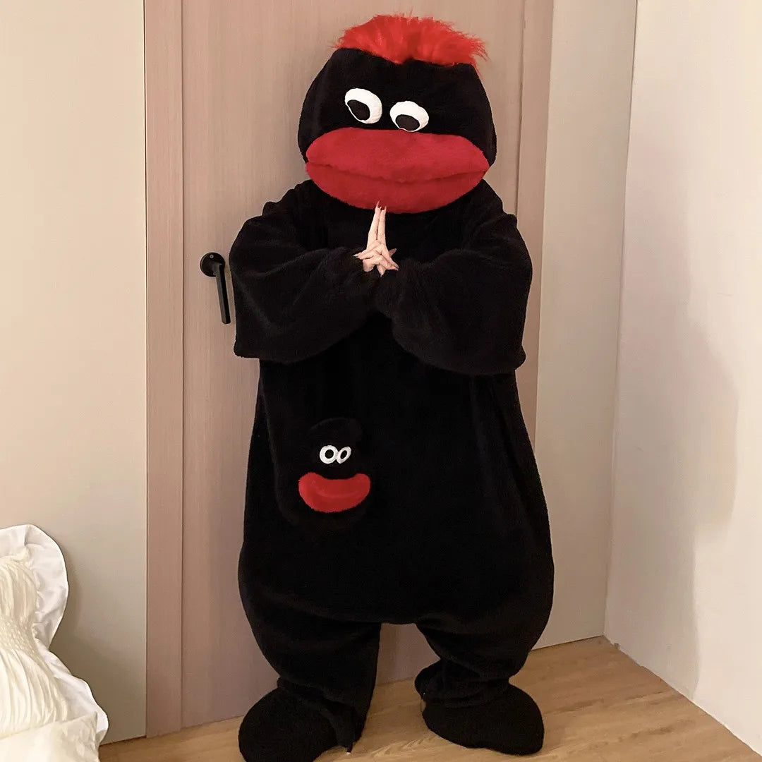 Moufie Monster Onesie — Cozy Fleece Jumpsuit with Hood