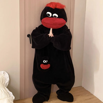 Moufie Monster Onesie — Cozy Fleece Jumpsuit with Hood
